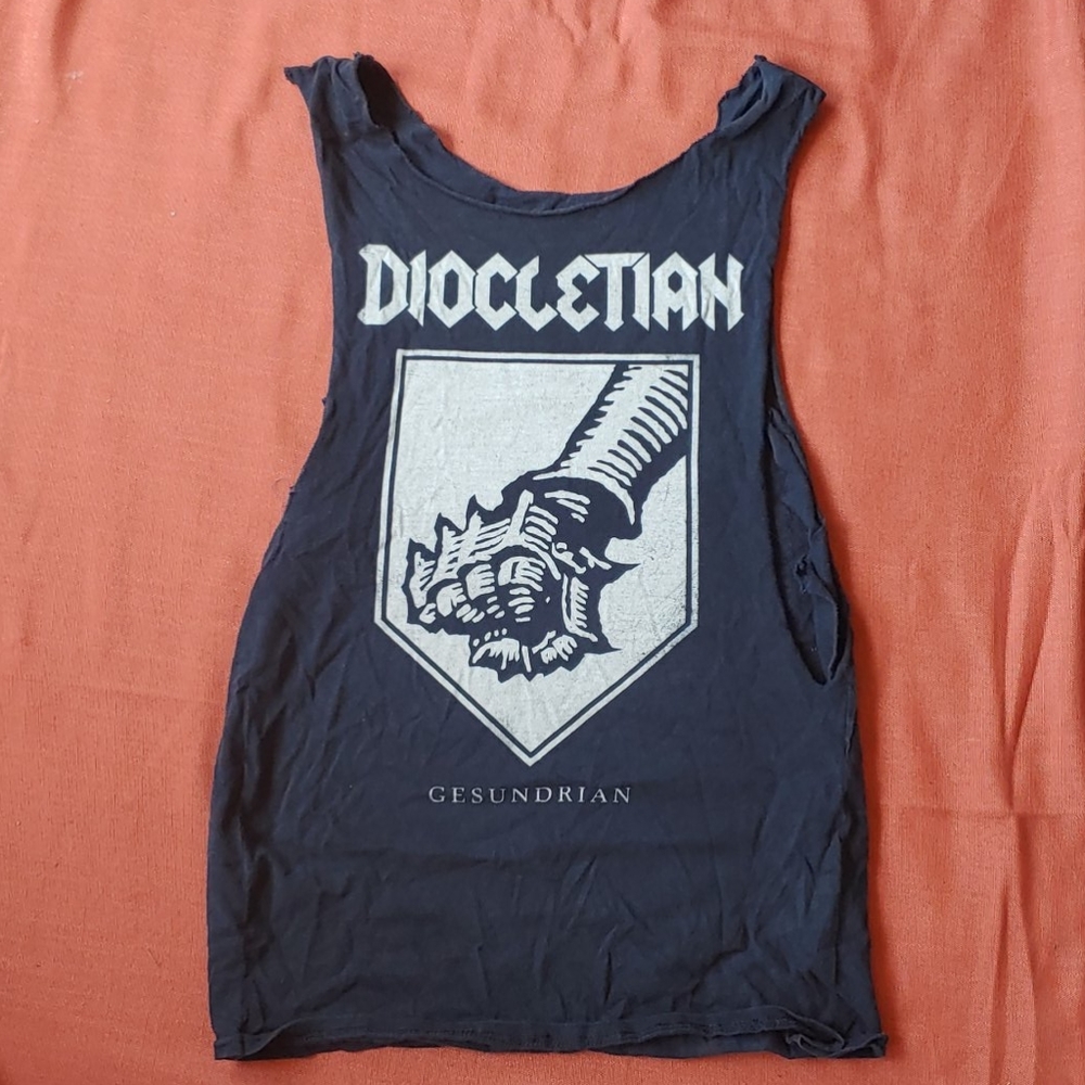 Diocletian black metal band diy muscle tank